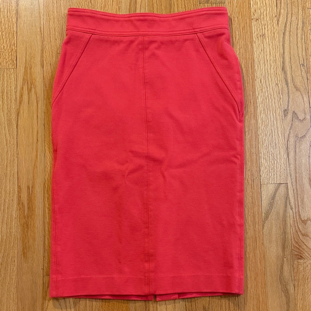 Ann Taylor High Waist Seamed Pencil Skirt in Double Knit